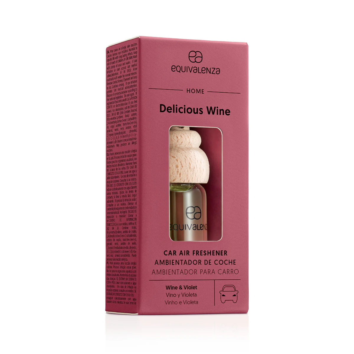 Désodorisant voiture Delicious Wine (vin et violette)